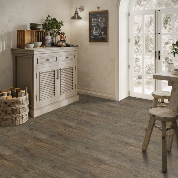 Пробковый плавающий паркет с цифровой HD печатью Робле сепиядо